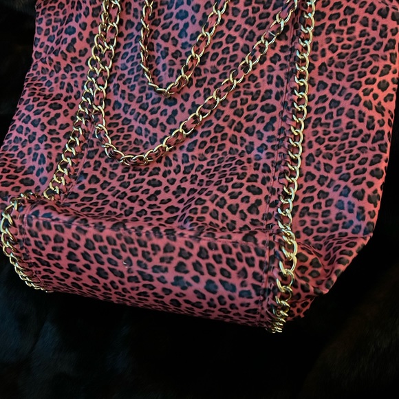 Amrita pink leopard tote - Picture 3 of 5